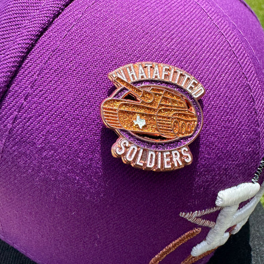 WhataSolider Pin (Copper/Grape)